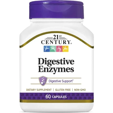 Enzimas Digestivas 60 Capsulas 21st Century