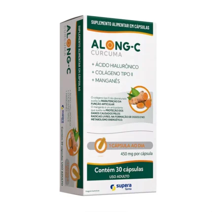Cúrcuma + Colágeno Tipo ll Along-C 30 Cápsulas