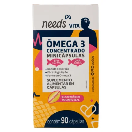 Ômega 3 Needs Vita 90 Mini Cápsulas