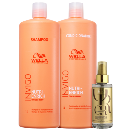 Kit Wella Professionals Invigo Nutri-Enrich Trio Shine Salon (3 Produtos)