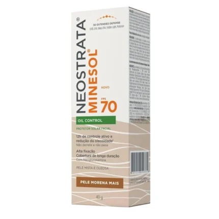 Neostrata Minesol Oil Control Protetor Solar Pele Morena Mais Fps70 40G