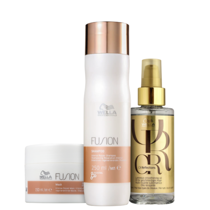 Kit Wella Professionals Fusion & Oil Reflection (3 Produtos)